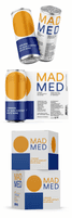 Madmed | L'orange - 250ml., Orange, No Added-sulfites & Natural.